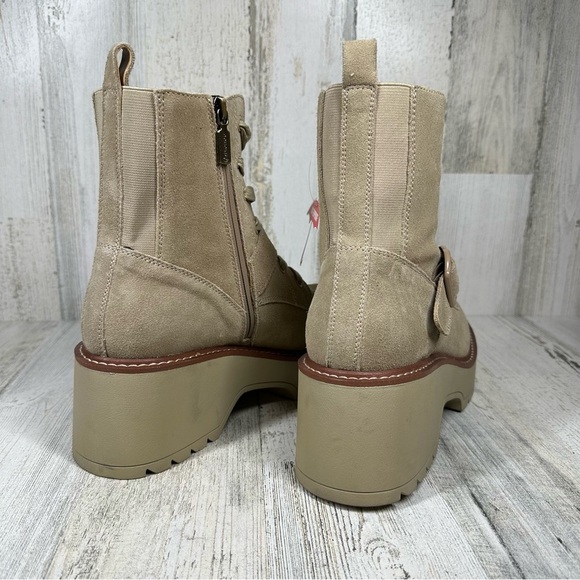 NEW Blondo Grayce Tan Waterproof Platform Lace Up Ankle Bootie #1230 - Picture 11 of 13